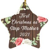 First Christmas As Step Mother 2021 - Star Ornament A