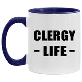 Clergy Life - 11oz Accent Mug Purple