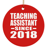 Teaching Assistant Since 2018 - Circle Ornament
