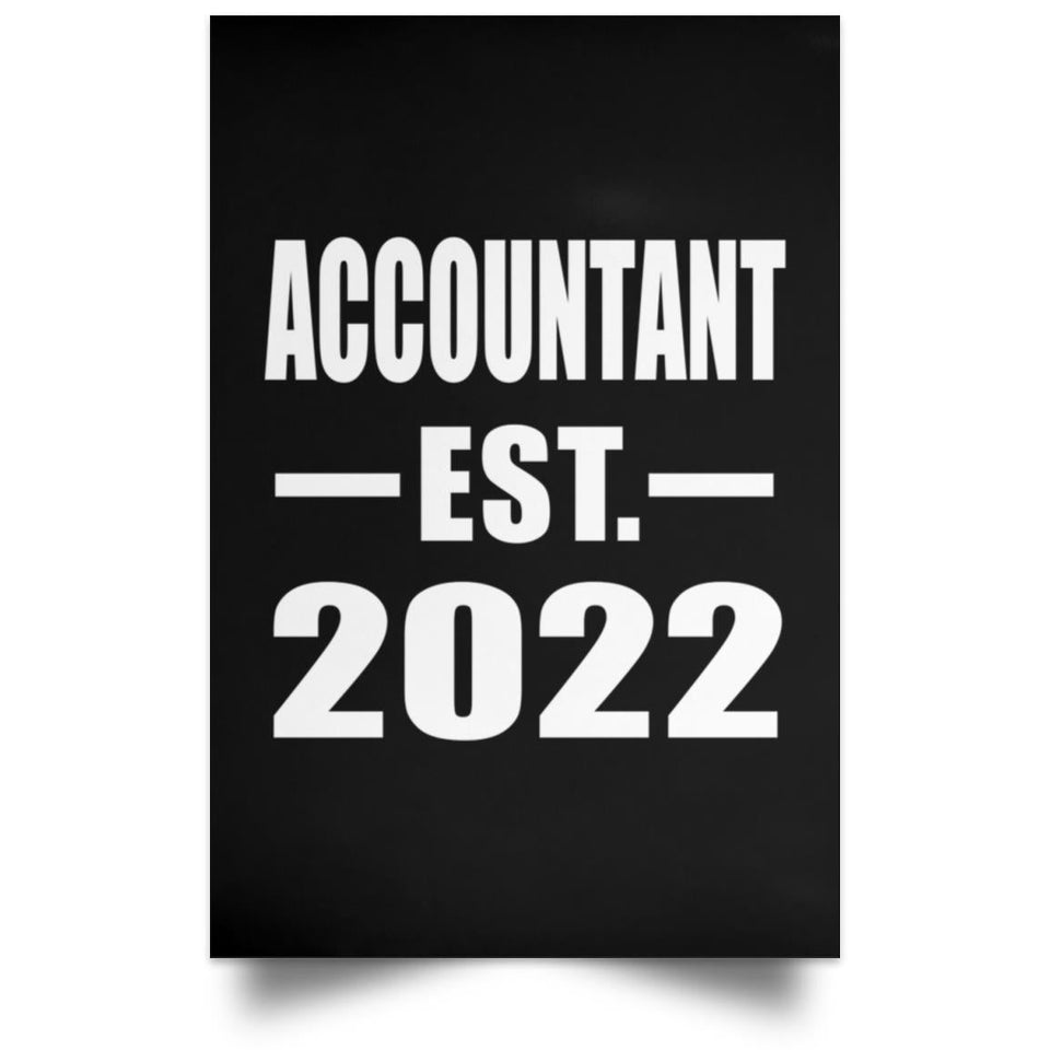 Accountant Established EST. 2022 - Poster Portrait