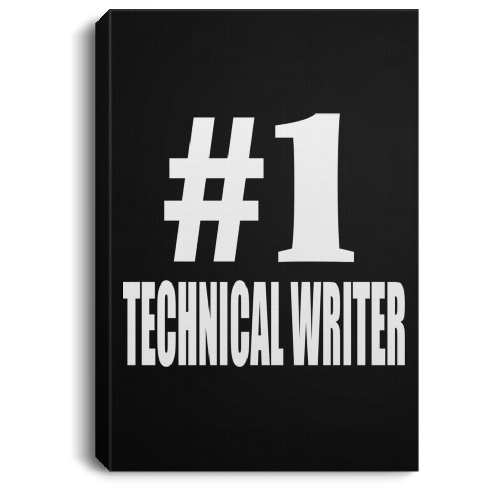 Number One #1 Technical Writer - Canvas Portrait