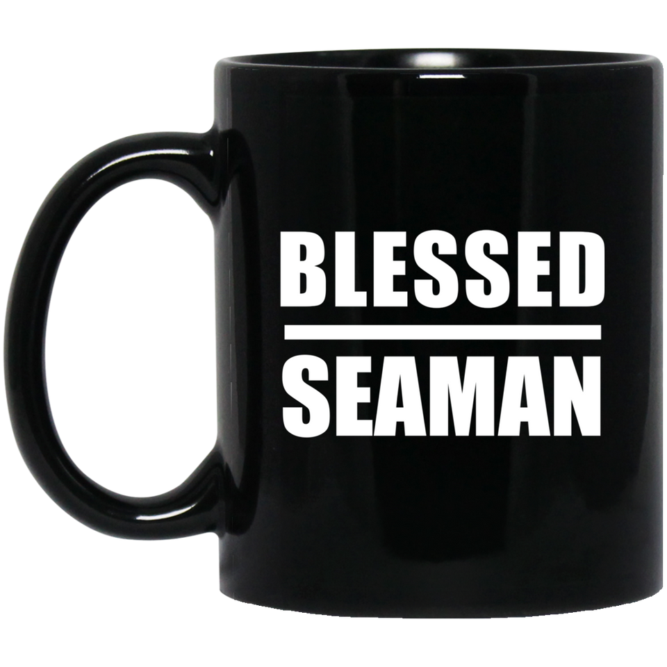 Blessed Seaman - 11oz Coffee Mug Black