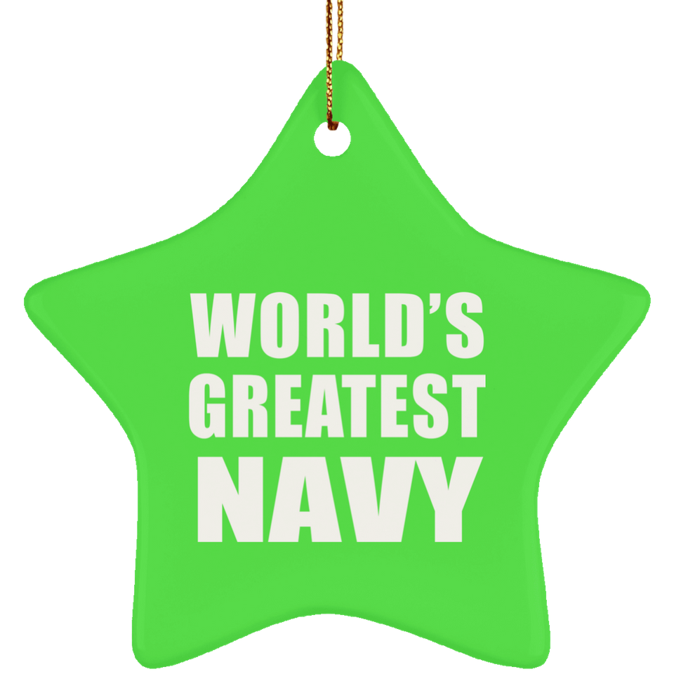 World's Greatest Navy - Star Ornament