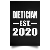 Dietician Established EST. 2020 - Poster Portrait