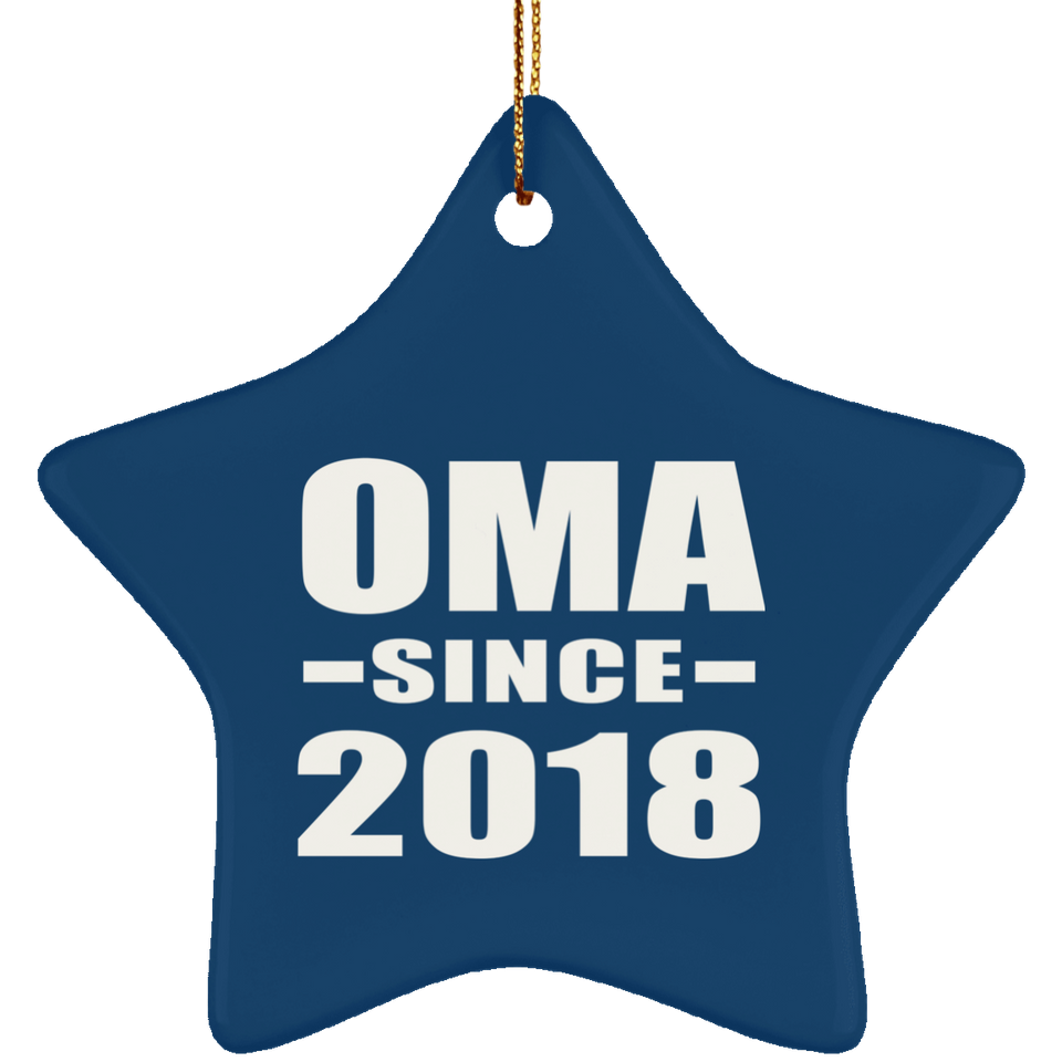 Oma Since 2018 - Star Ornament
