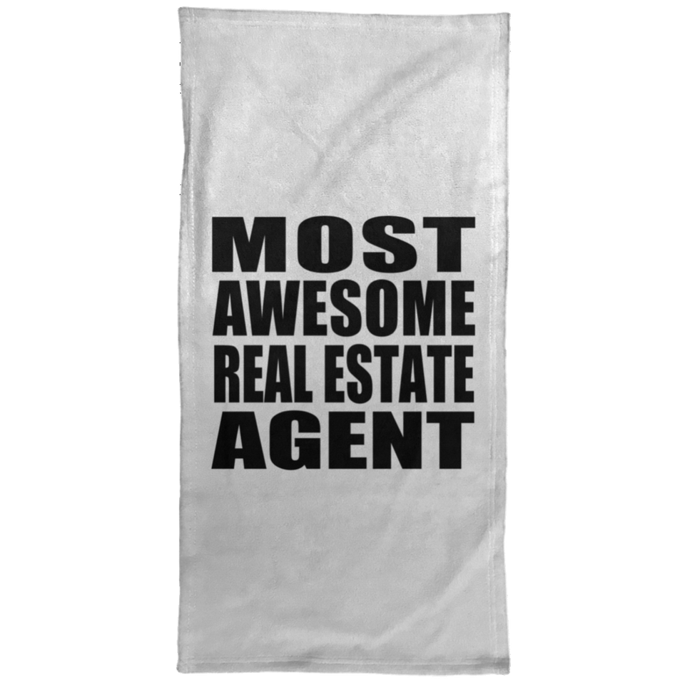 Most Awesome Real Estate Agent - Hand Towel