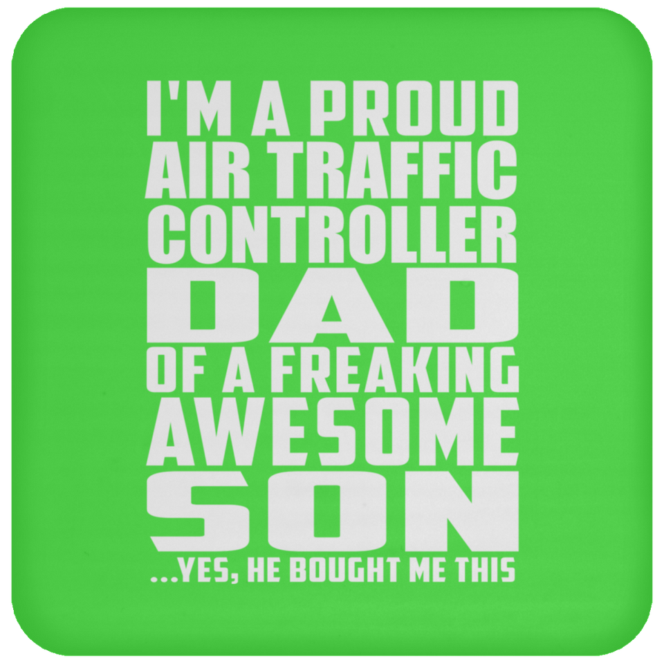 Proud Air Traffic Controller Dad Of Awesome Son - Drink Coaster