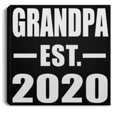 Grandpa Established EST. 2020 - Canvas Square