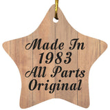41st Birthday Made In 1983 All Parts Original - Star Ornament C