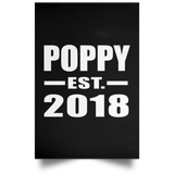 Poppy Established EST. 2018 - Poster Portrait