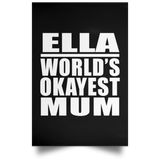 Ella World's Okayest Mum - Poster Portrait