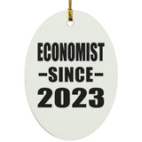 Economist Since 2023 - Oval Ornament