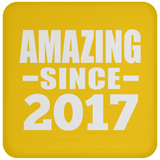 7th Birthday Amazing Since 2017 - Drink Coaster