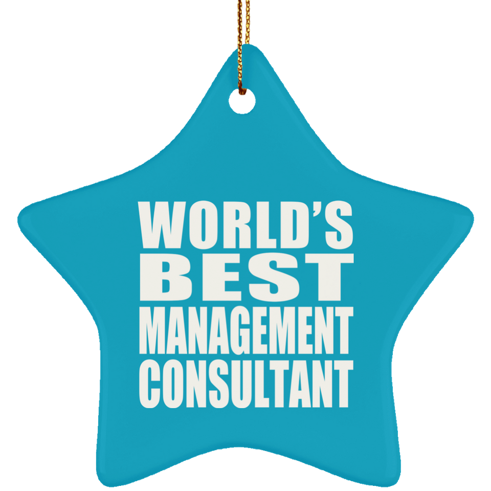 World's Best Management Consultant - Star Ornament
