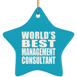 World's Best Management Consultant - Star Ornament