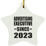 Advertising Executive Since 2023 - Star Ornament