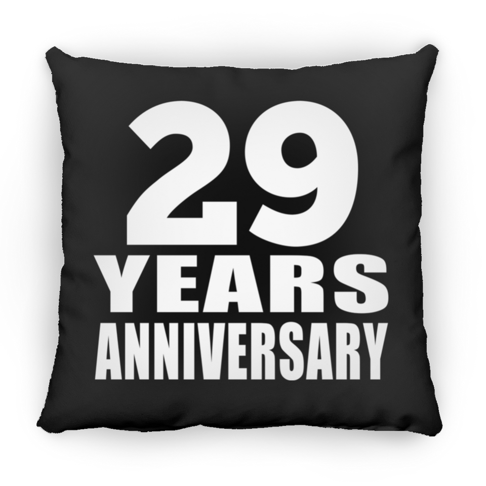 29th Anniversary 29 Years - Throw Pillow Black