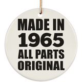59th Birthday Made in 1965 All Parts Original - Circle Ornament