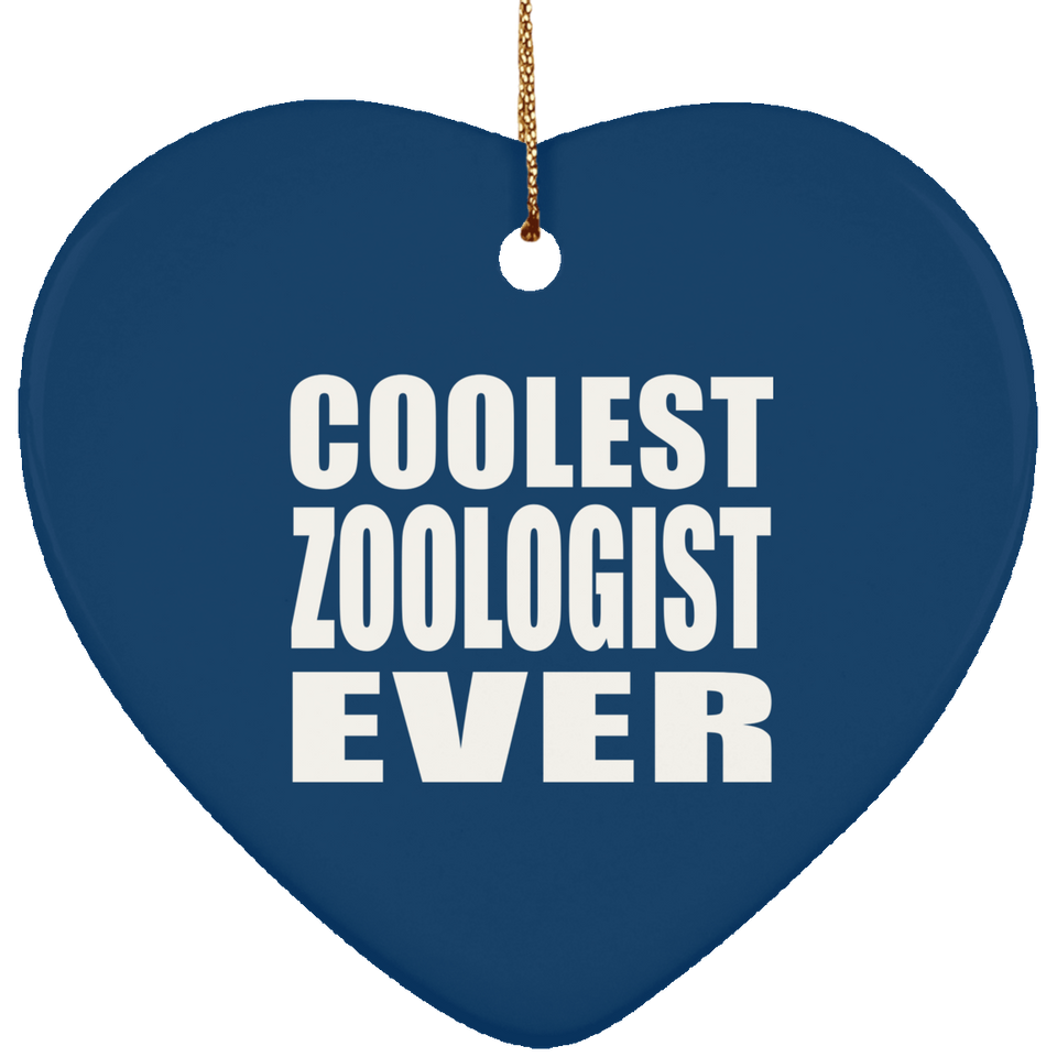Coolest Zoologist Ever - Heart Ornament