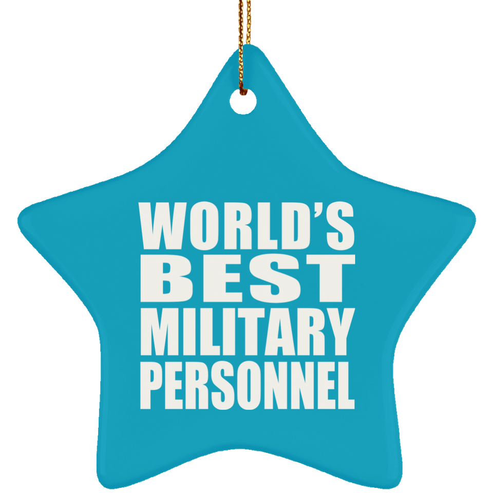 World's Best Military Personnel - Star Ornament
