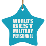 World's Best Military Personnel - Star Ornament