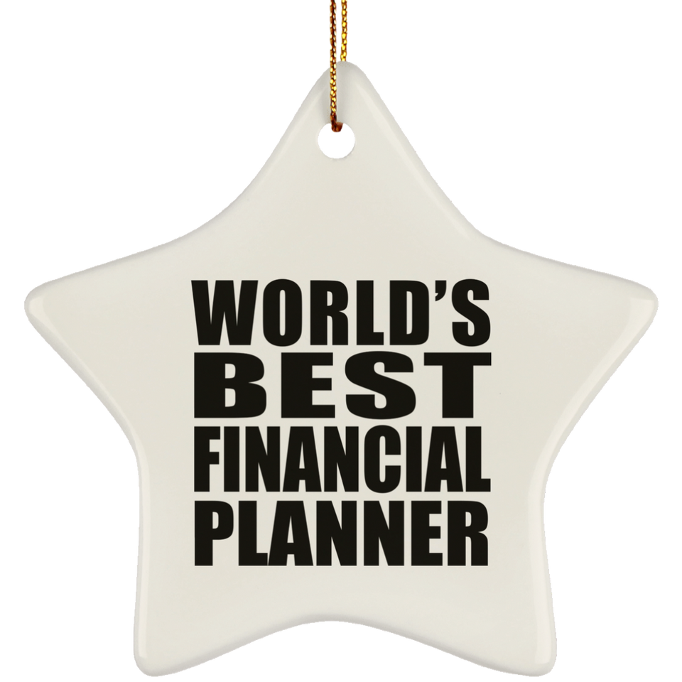 World's Best Financial Planner - Star Ornament