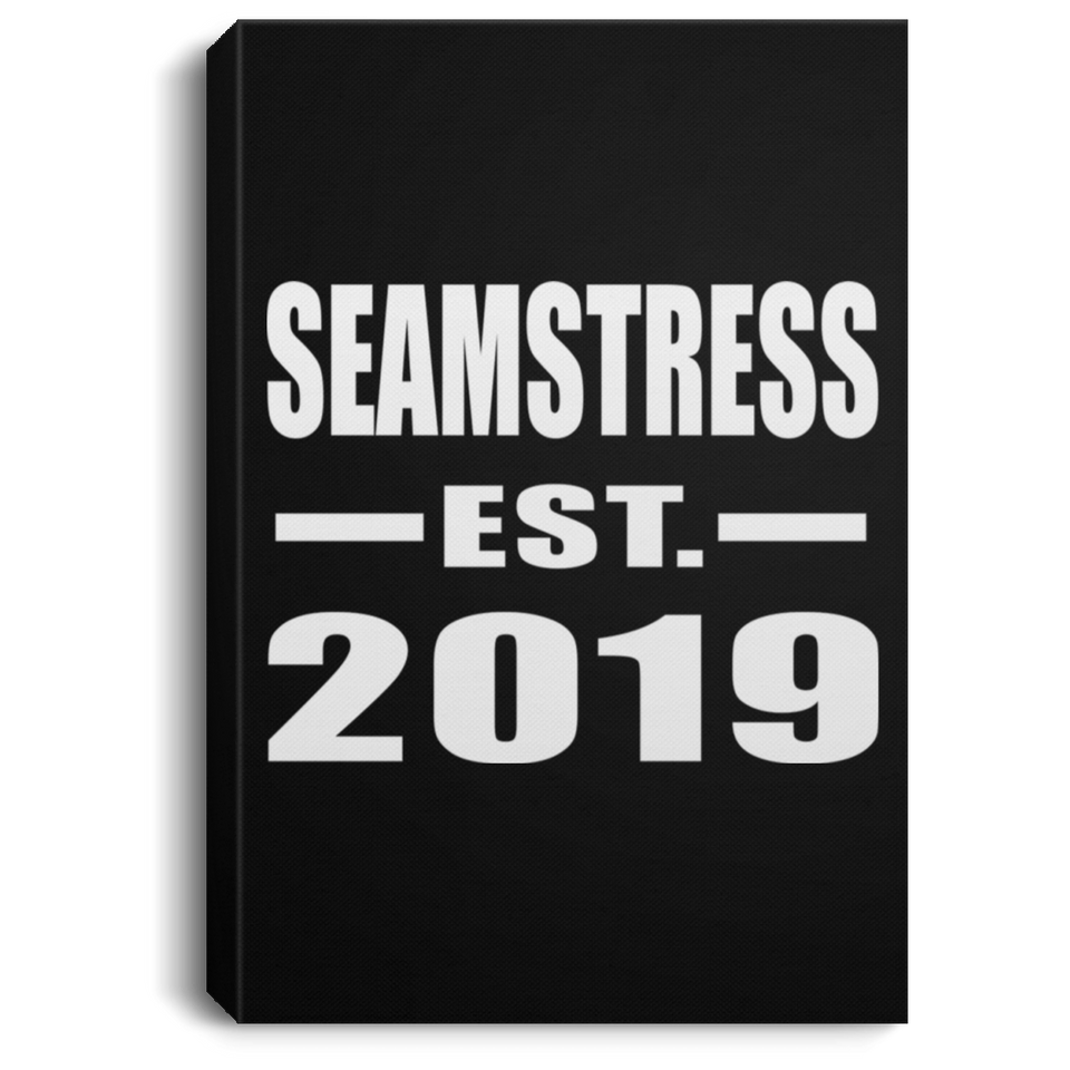Seamstress Established EST. 2019 - Canvas Portrait