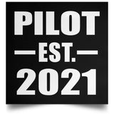 Pilot Established EST. 2021 - Poster Square