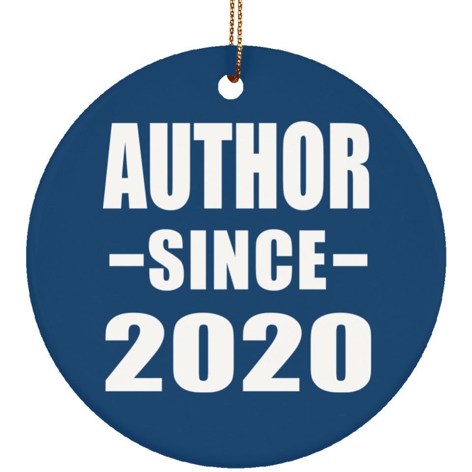 Author Since 2020 - Circle Ornament
