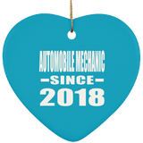 Automobile Mechanic Since 2018 - Heart Ornament