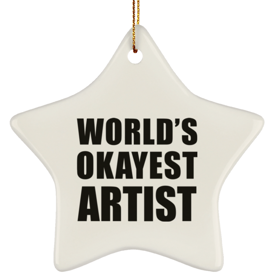 World's Okayest Artist - Star Ornament