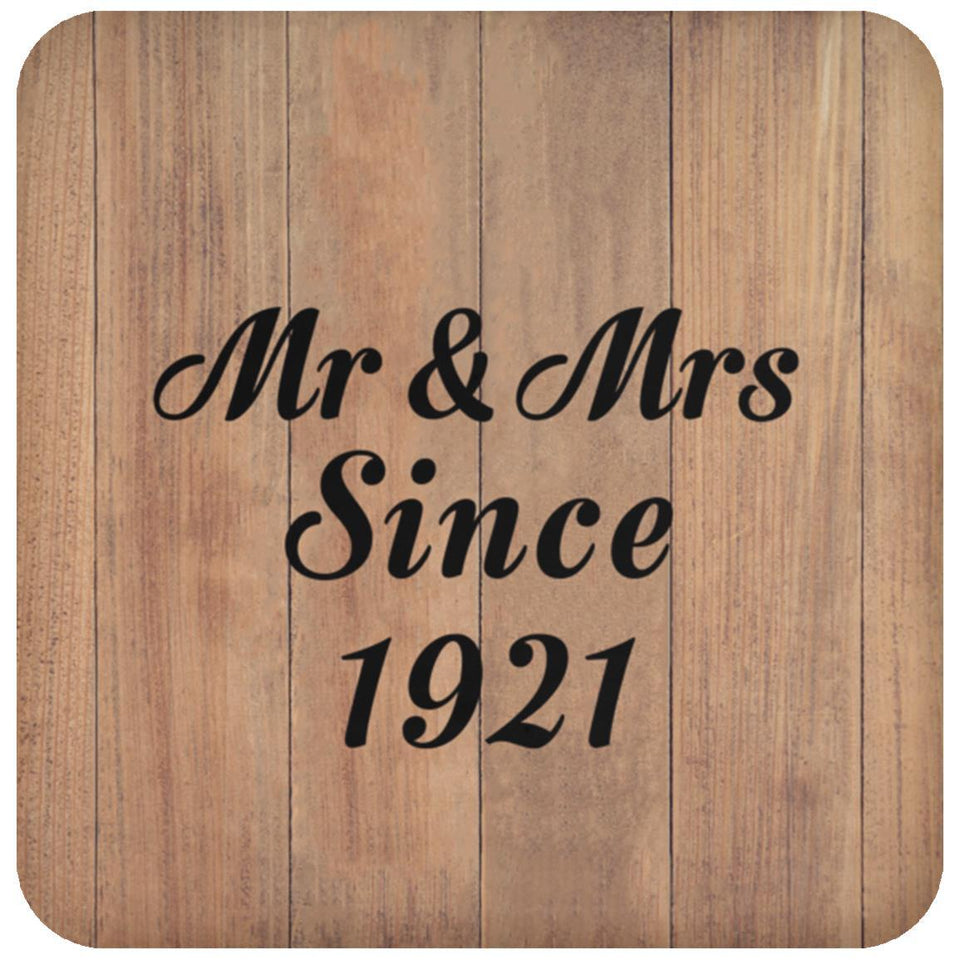 103rd Anniversary Mr & Mrs Since 1921 - Drink Coaster C