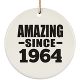 60th Birthday Amazing Since 1964 - Circle Ornament