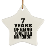 7th Anniversary 7 Years Of Being Mr Perfect - Star Ornament