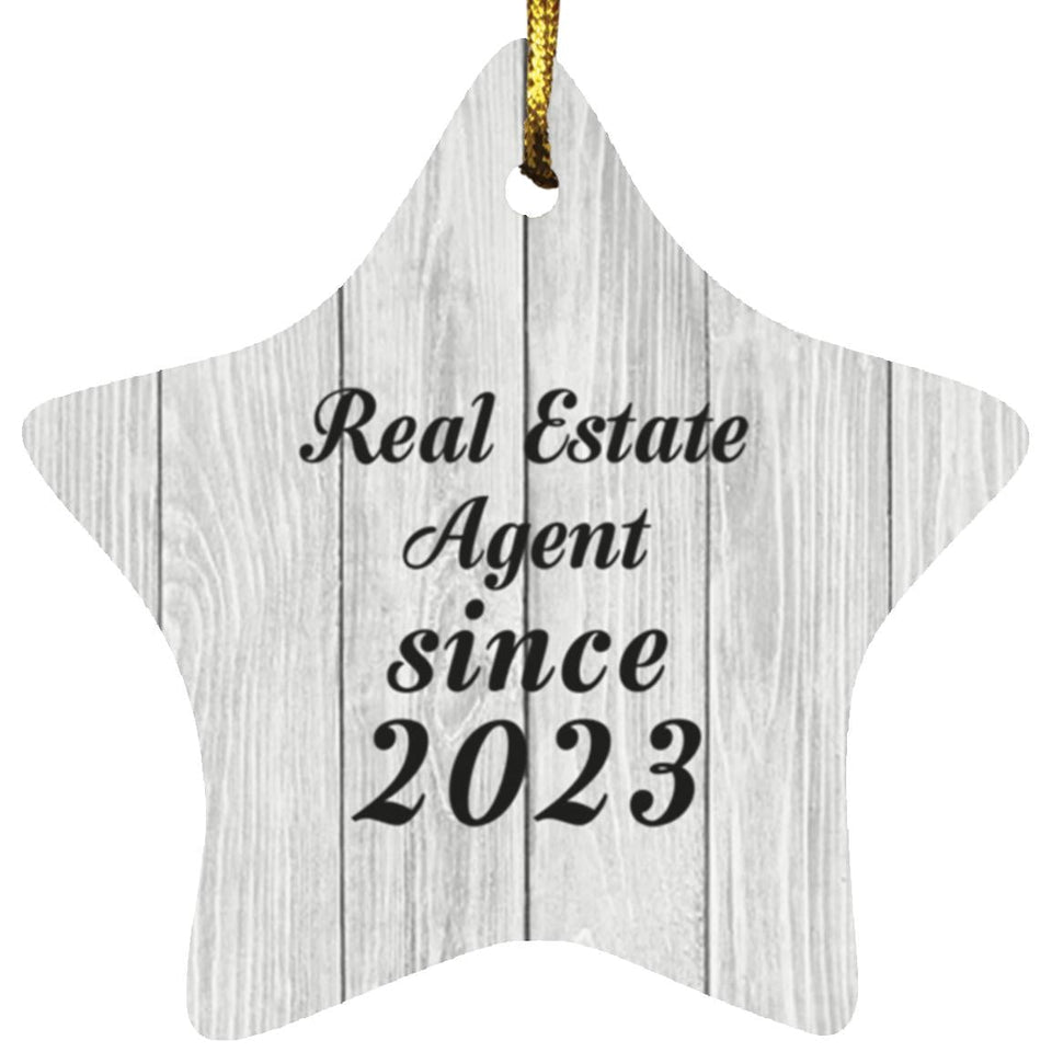 Real Estate Agent Since 2023 - Star Ornament F