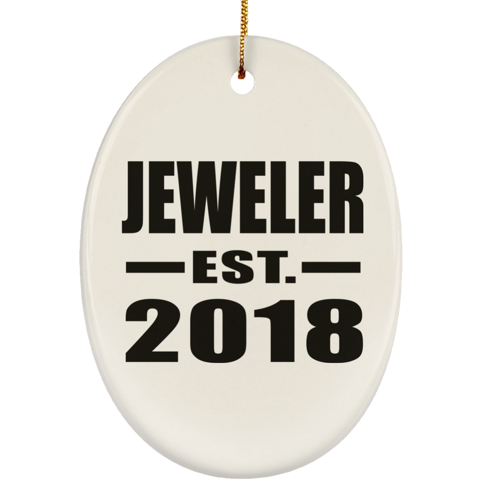 Jeweler Established EST. 2018 - Oval Ornament