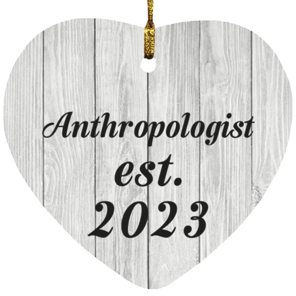 Anthropologist Established Est. 2023 - Heart Ornament F