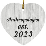 Anthropologist Established Est. 2023 - Heart Ornament F