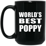 World's Best Poppy - 15 Oz Coffee Mug Black
