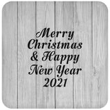 Merry Christmas & Happy New Year 2021 - Drink Coaster F
