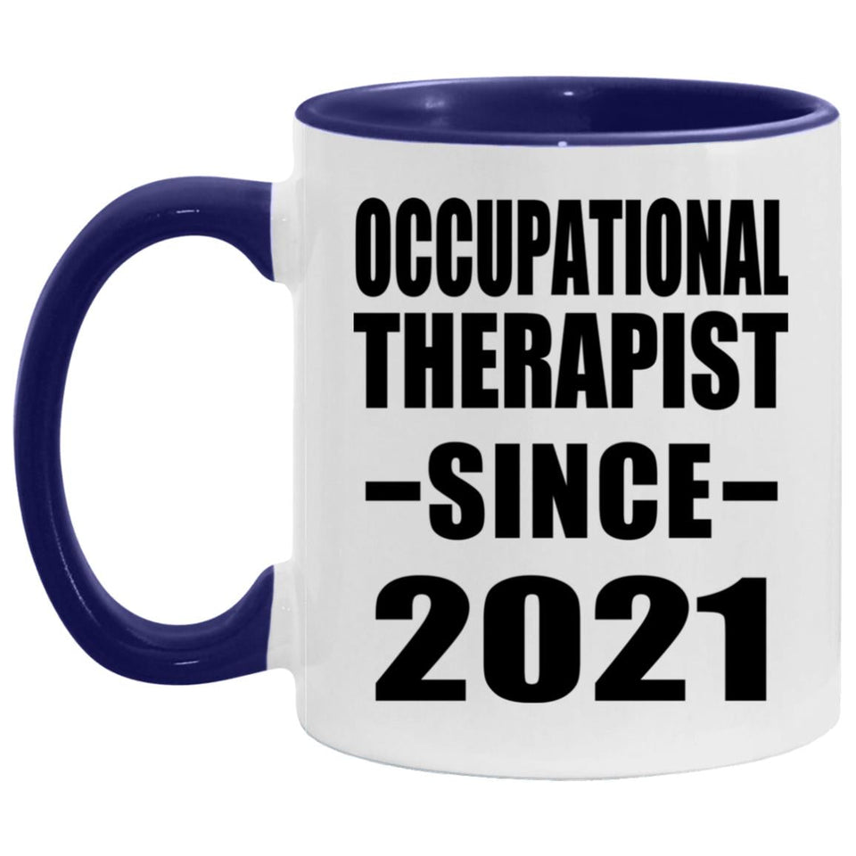 Occupational Therapist Since 2021 - 11oz Accent Mug Purple