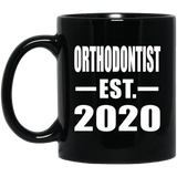 Orthodontist Established EST. 2020 - 11oz Coffee Mug Black