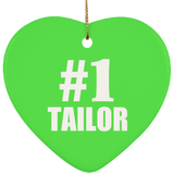 Number One #1 Tailor - Heart Ornament