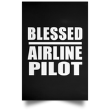 Blessed Airline Pilot - Poster Portrait