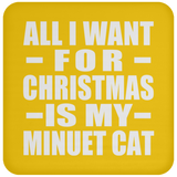 All I Want For Christmas Is My Minuet Cat - Coaster