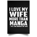 I Love My Wife More Than Manga - Poster Portrait