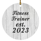 Fitness Trainer Established Est. 2023 - Circle Ornament F