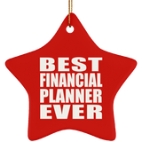 Best Financial Planner Ever - Star Ornament