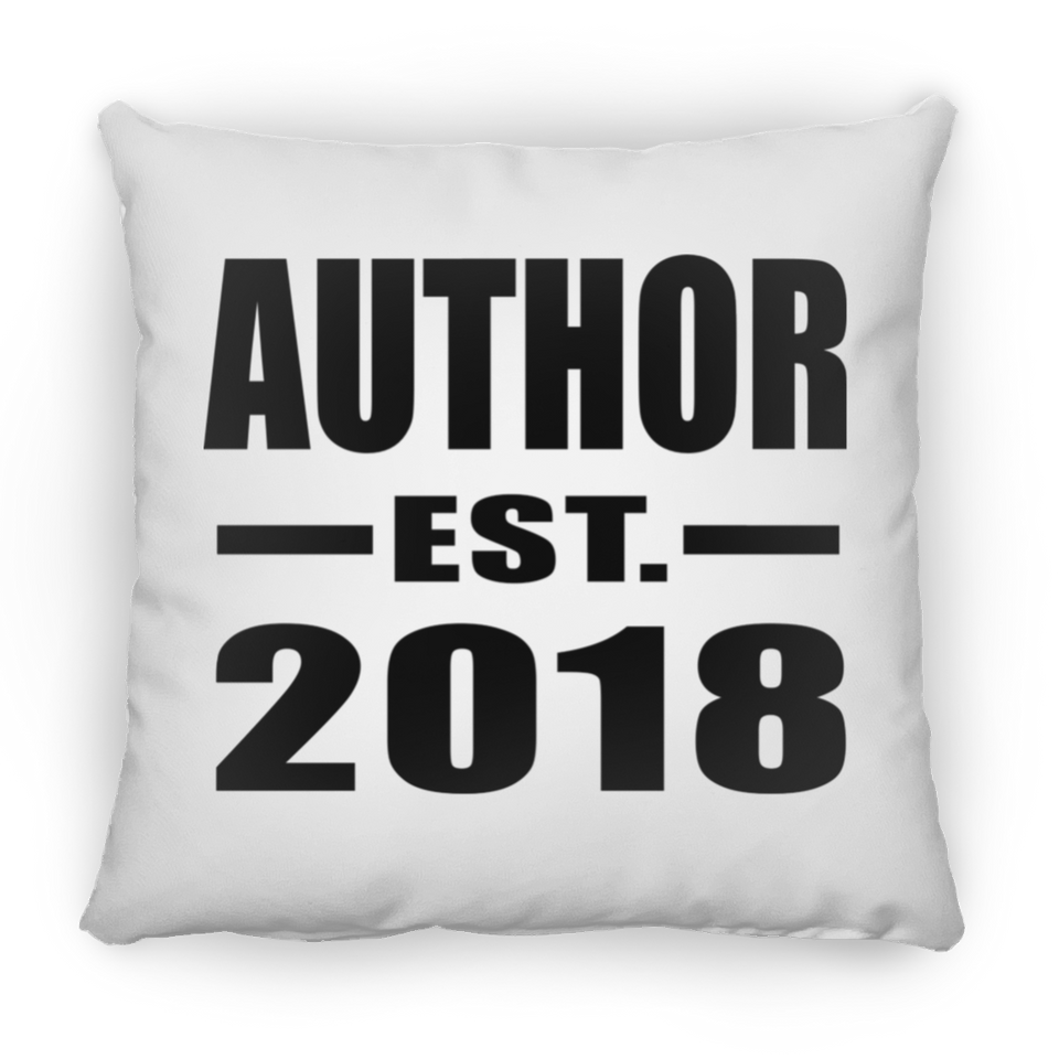 Author Established EST. 2018 - Throw Pillow