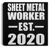 Sheet Metal Worker Established EST. 2020 - Canvas Square